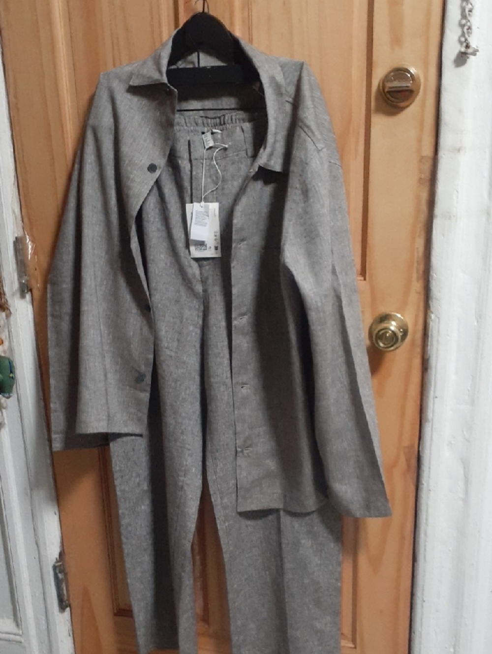 COS LINEN PANT AND SHIRT  Overcoat
